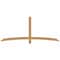 Ekena Millwork Bellingham Timber Gable Bracket, Western Red Cedar, 84"W x 35"H x 1 1/2"D x 3 1/2"F, 10/12 Pitch GBW084X35X0204BEL00SWR - alternate 1